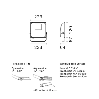 NEXT 1 Asymmetric Wide Beam High Power High Power