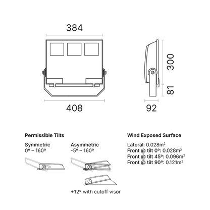 NEXT 3 Asymmetric Wide Beam High Power