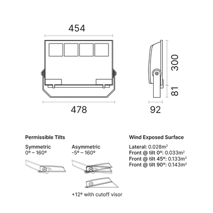NEXT 4 Asymmetric Wide Beam High Power
