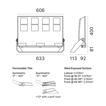 NEXT 8 Asymmetric Wide Beam High Power