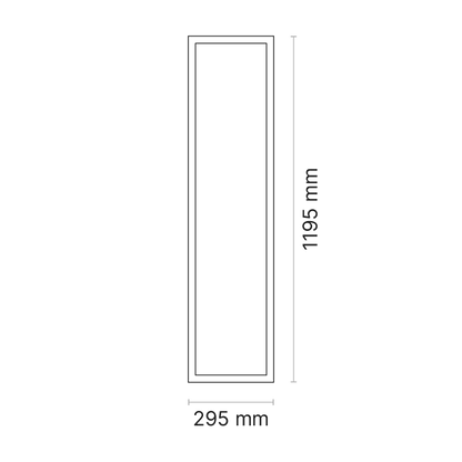 ORTA HEALTH L 1200x300 (nom. ) Plaster Recessed Opalescent 950mA DALI Dimmable  4000K Ra95
