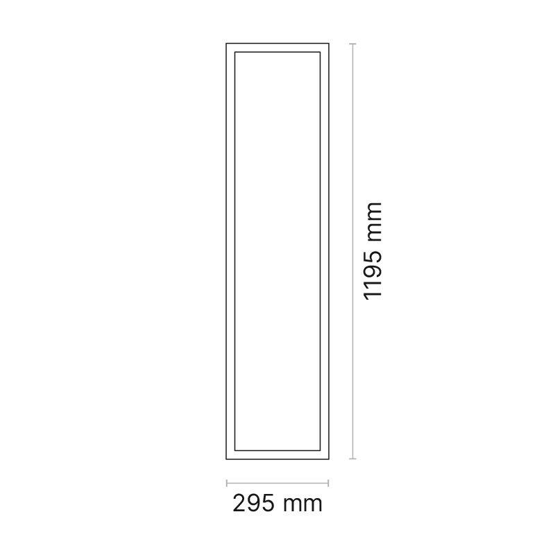 ORTA HEALTH L 1200x300 (nom. ) Plaster Recessed Opalescent 950mA DALI Dimmable  4000K Ra95