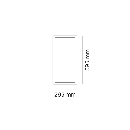 ORTA R 600x300 (nom. ) Plaster Recessed MicroPrismatic 500mA Phase-Cut Dimmable 3500K Ra90
