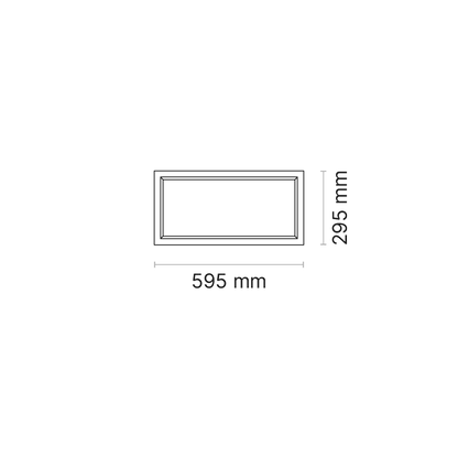 ORTA HEALTH R 600x300 (nom. ) T-bar Recessed Opalescent 350mA Phase-Cut Dimmable  4000K Ra95
