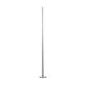 Tubal cylindrical aluminium pole with baseplate, 6m high