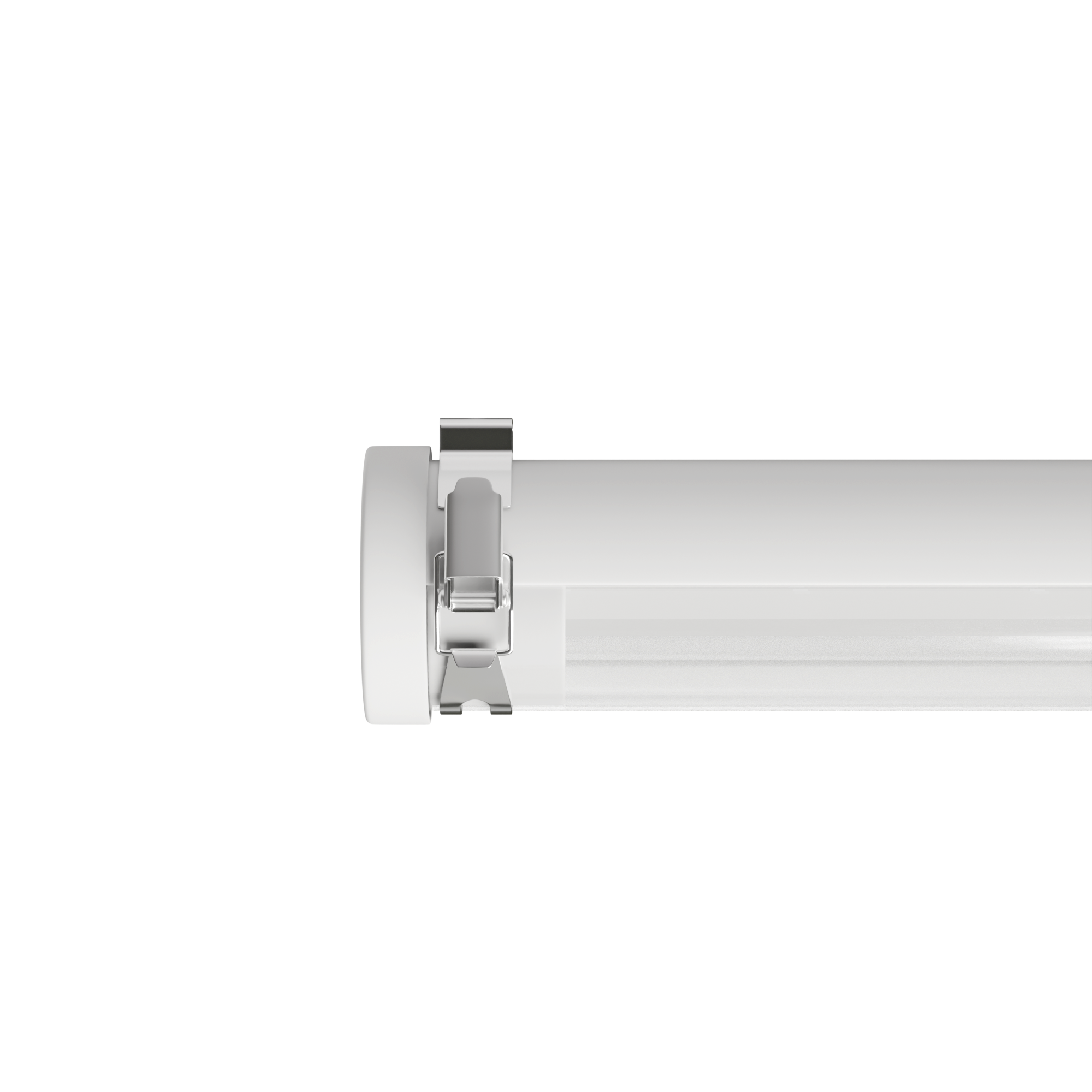 VRLX 1800mm (nom.) Low Power Clear Aisle-Lighter Solo DALI Dimmable MelaGen® Active Through-Wired with 304 Stainless Steel Clamps