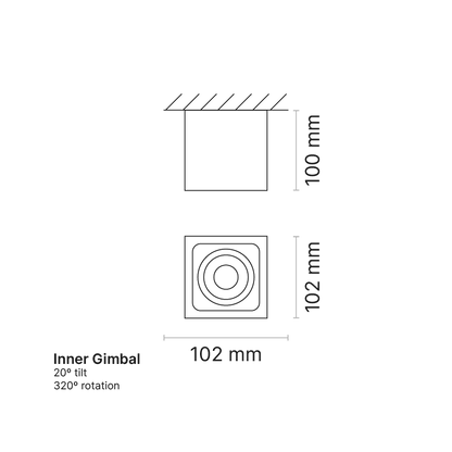 Venice 2 CBV Box 1-Element VWFL Optic Dim-To-Warm White/White