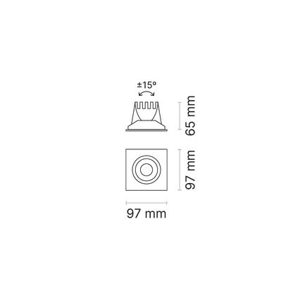 Venice 2Plate 1-Element FL Optic 3000K Ra80 Black