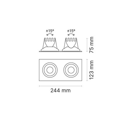 Venice 6Plate 2-Element FL Optic 3000K Ra80 White