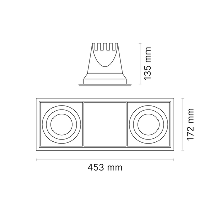 Venice 20Plate 2-Element FL Optic 3000K Ra80 Black