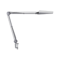 Air-LED series LED workstation task light with 60cm arm and integrated mount, aluminium grey