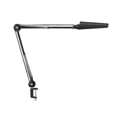 Air-LED series LED workstation task light with 60cm arm and integrated mount, black