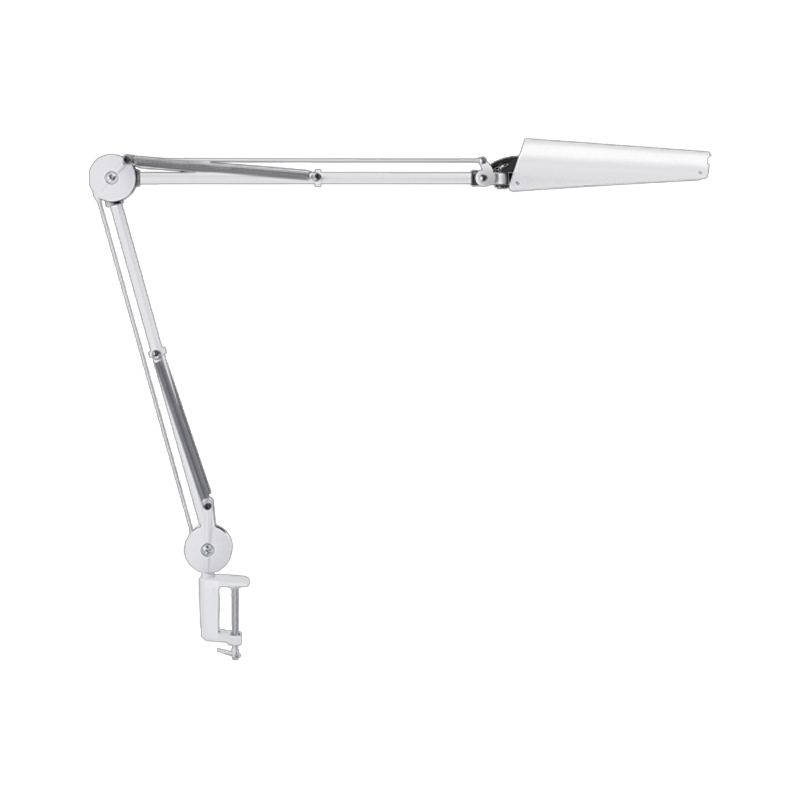 Air-LED series LED workstation task light with 60cm arm and integrated mount, white