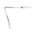 Air-LED series LED workstation task light with 60cm arm and weighted table base, white