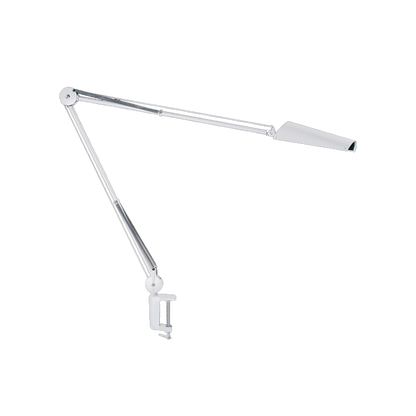 Air-LED series LED workstation task light with 80cm arm and integrated mount, white