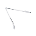 Air-LED series LED workstation task light with 80cm arm and 6cm table clamp, white