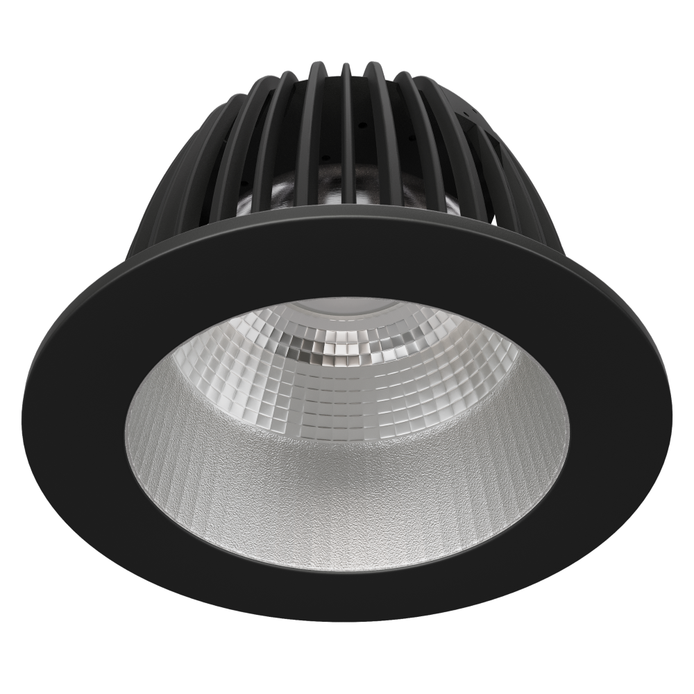 COMO L Faceted Reflector 180mA Casambi MelaGen® Calm Ra90 Black Trim