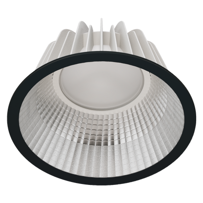 COMO M Faceted Reflector Wide Beam 180mA DALI Dimmable 4000K Ra90 Black Trim