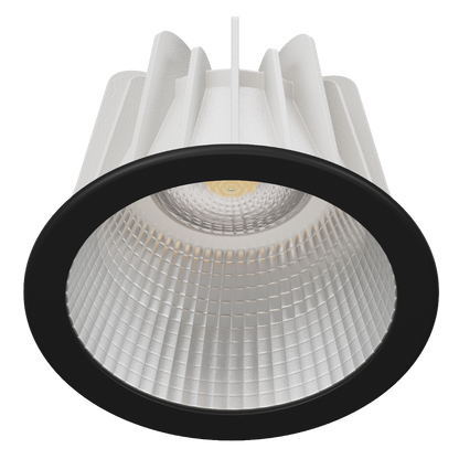 COMO S Faceted Reflector Narrow Beam 500mA Fixed Output 3000K Ra90 Black Trim