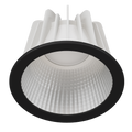COMO S Faceted Reflector Wide Beam 500mA Phase-Cut Dimmable 4000K Ra90 Black Trim