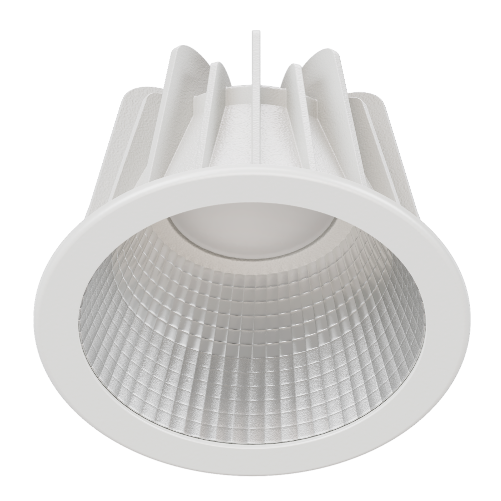 COMO S Faceted Reflector Wide Beam 180mA Fixed Output 4000K Ra90 White Trim