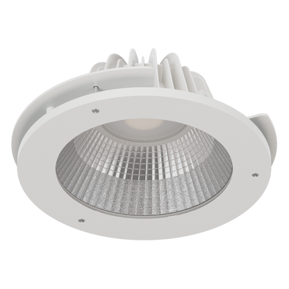 Como M Anti-Ligature Anti-Vandal Faceted Reflector Wide Beam 180mA Casambi MelaGen® Calm Ra90 White trim