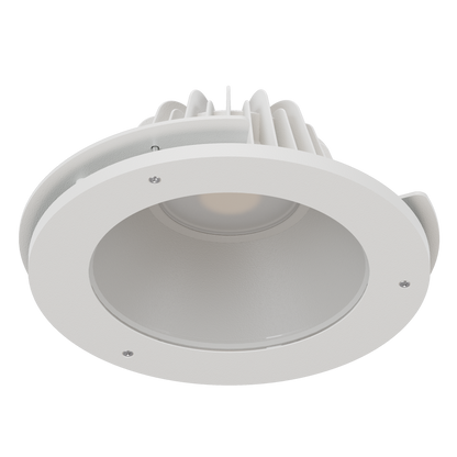 Como M Anti-Ligature Anti-Vandal White Reflector Wide Beam 700mA Casambi 3000K Ra90 White trim