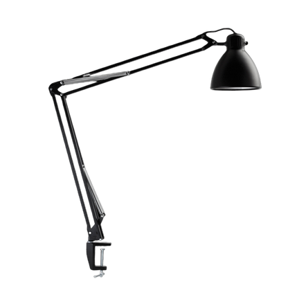 L-1 LED series Inspection & Task Light Black with CC series integrated table mount