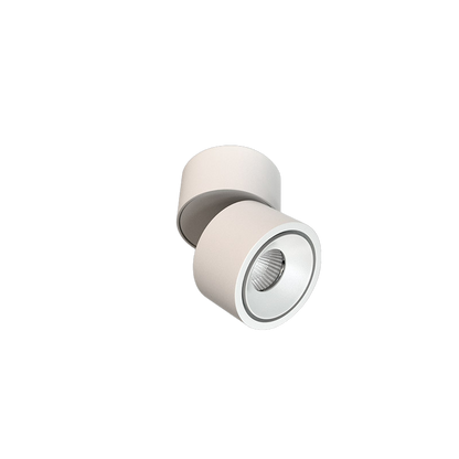 PRATO S series Surface Mounted Adjustable Spotlight/Downlight Fixed Output 3000K MWFL Beam Ra90 White