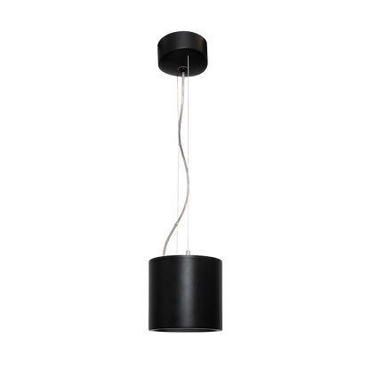Susa S Narrow Beam 180mA DALI Dimmable 3000K Ra80 Black Housing & Reflector with 1.2m Suspension Kit in Black