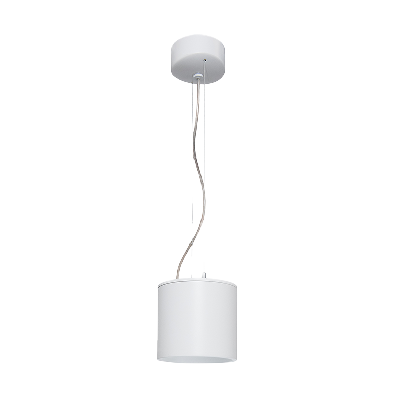 Susa S Wide Beam 350mA Fixed Output 3000K Ra80 White Housing & Reflector with 1.2m Suspension Kit in White