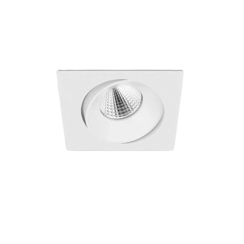 Venice 6 Downlight Tiltable Square 350mA MWFL Optic Fixed Output 4000K Ra90 Black Finish