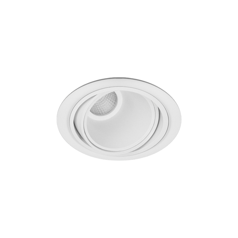 Venice 7 Downlight Adjustable Round 350mA FL Optic Fixed Output 4000K Ra90 White Finish