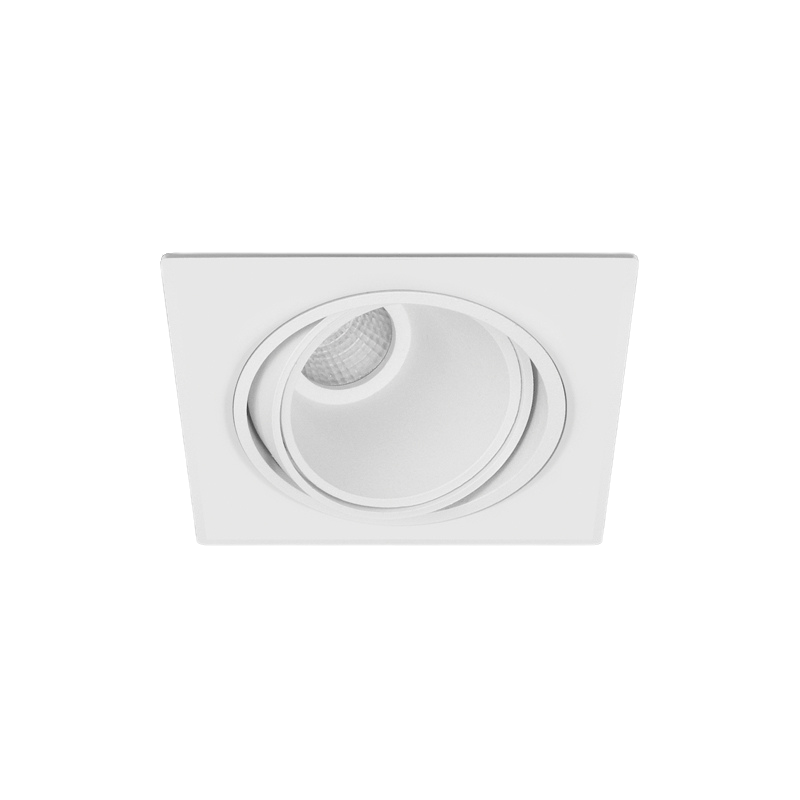 Venice 7 Downlight Adjustable Square 350mA FL Optic Fixed Output 3000K Ra90 Black Finish