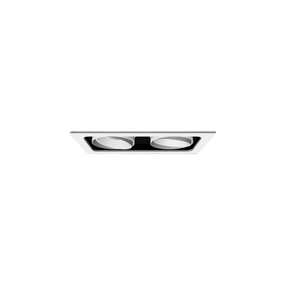 Venice 2 RPV Plate 2-Element FL Optic Phase-Cut Dimmable 3000K Ra90 White/Black